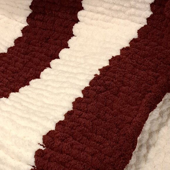 Handmade chenille blanket